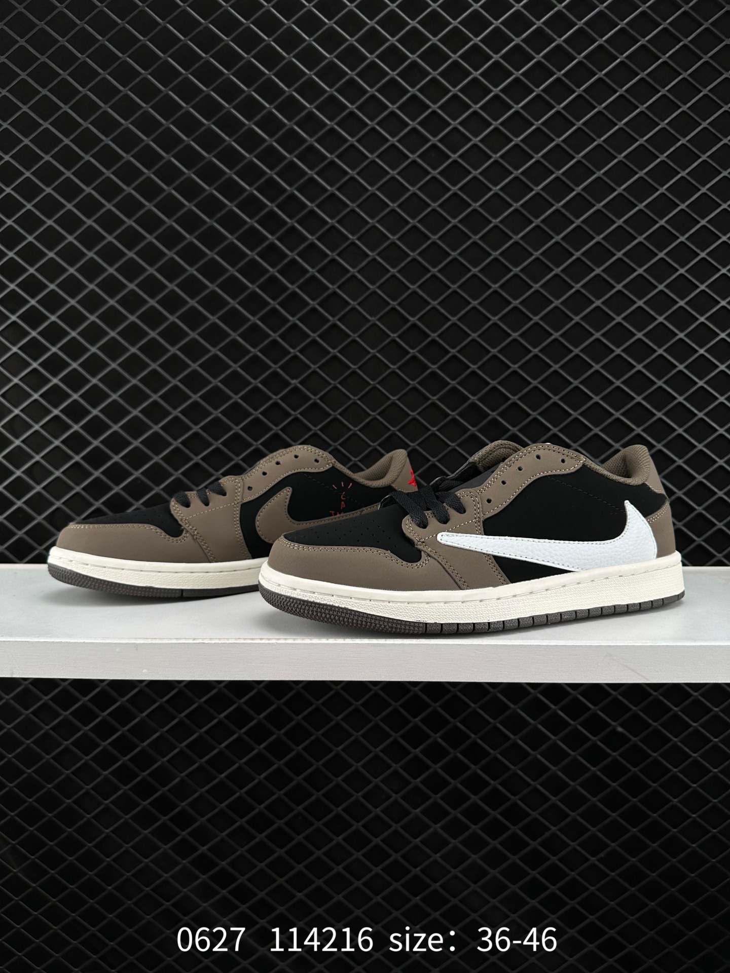 Fragment Design x Travis Scott x Nike Air Jordan 1 Low OG SP”Military Blue”